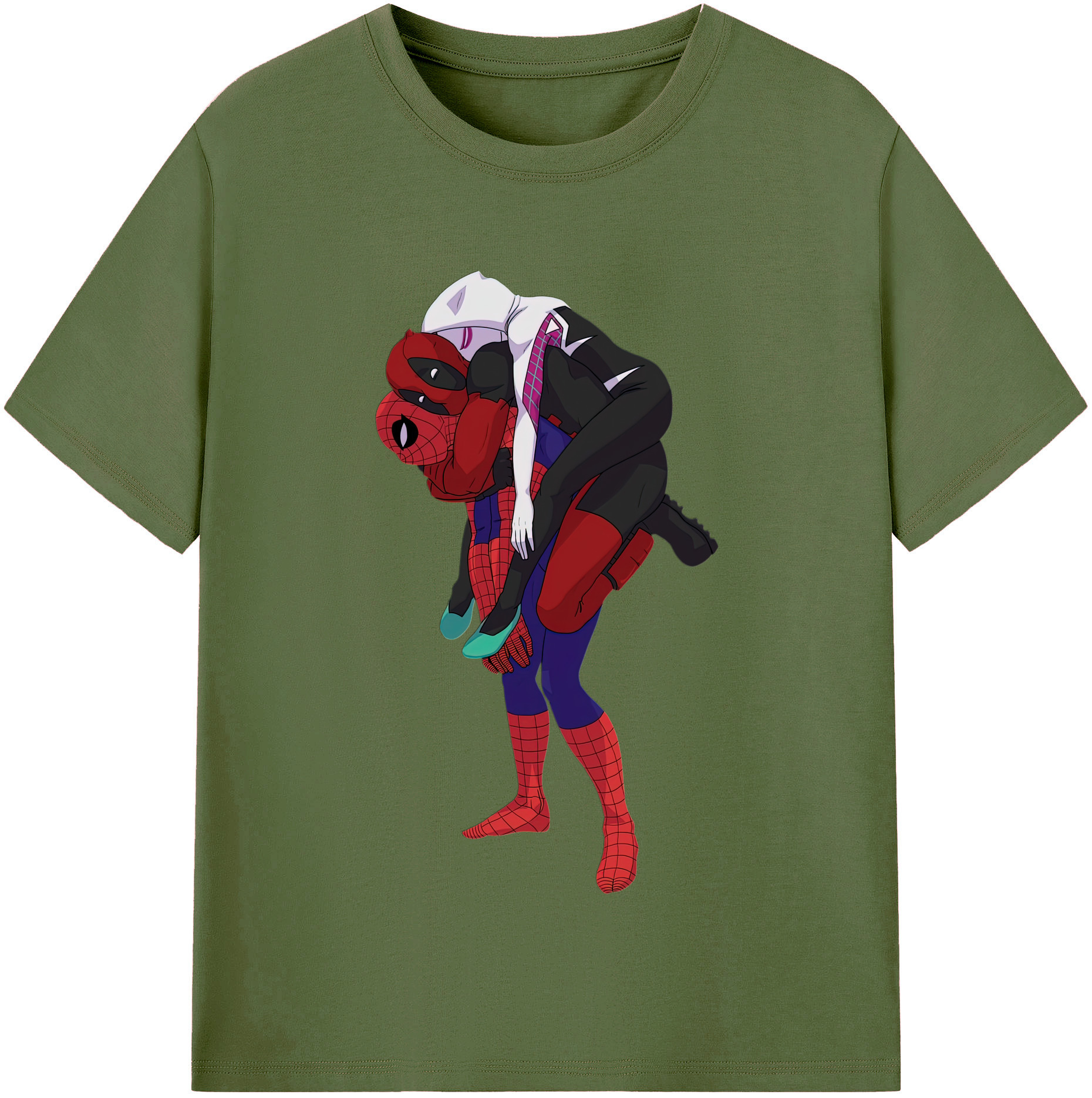 （画像用） Deadpool デッドプール 綿100％半袖Tシャツ（フロントプリント）